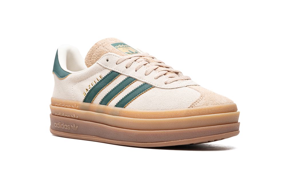Adidas Gazelle Bold Magic Beige Collegiate Green - 365 Sneakers