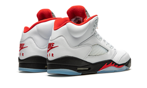 Jordan 5 Retro Fire Red Silver Tongue