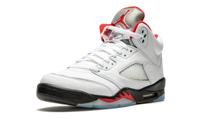 Jordan 5 Retro Fire Red Silver Tongue