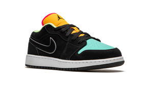 Jordan 1 Low Black Aurora Green Laser Orange